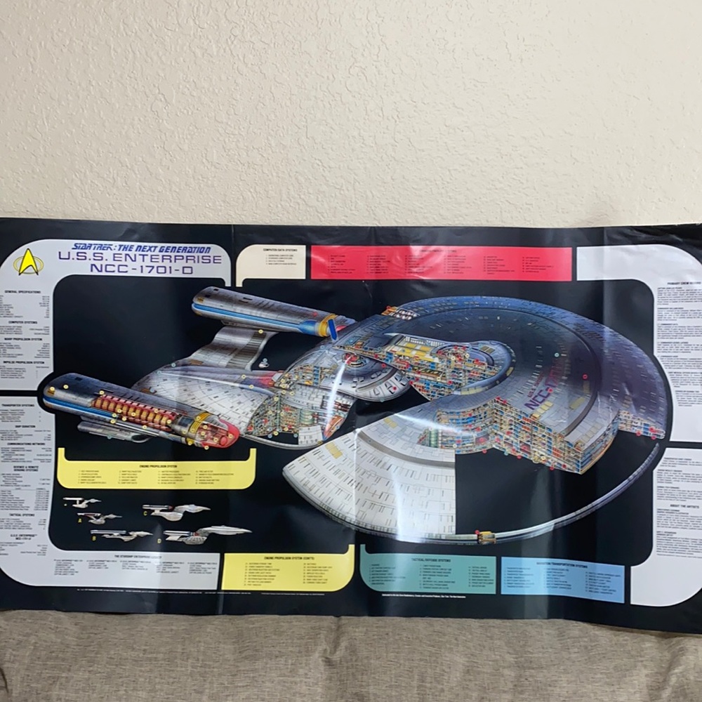 VINTAGE STARTREK THE NEXT GENERATION POSTER